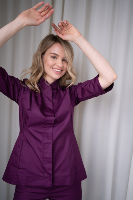 Медицинский топ 135 Баклажан Медицинский топ 135 Баклажан - фото 3