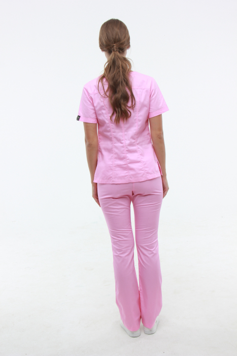 Медичний костюм 1381 Рожевий - фото