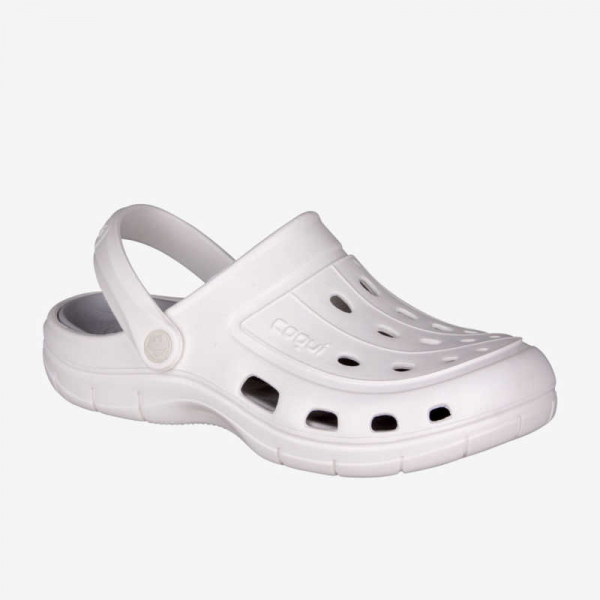 Медицинская обувь COQUI 6351 Белый/Серый (White/Khaki grey) - фото