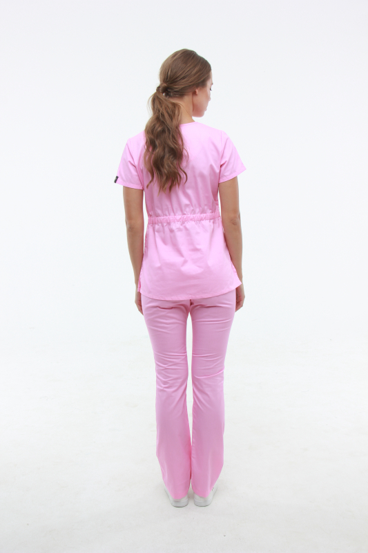 Медичний костюм 1181 Рожевий - фото 2