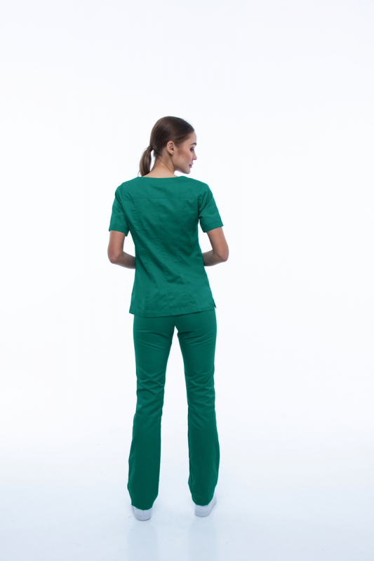Медичний костюм 1381 Зелений - фото