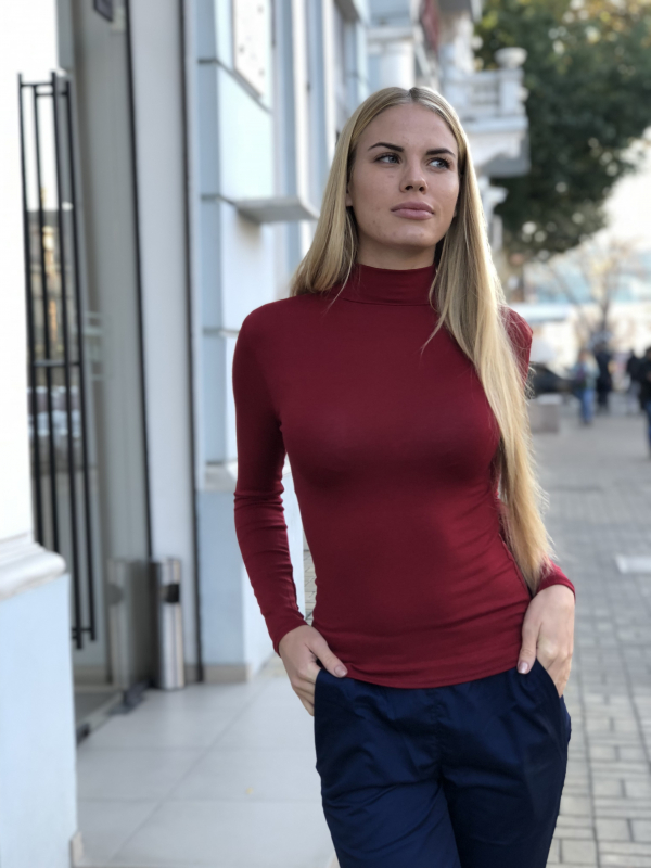 Медичний гольф Жіночий 6020 Червоний Медичний гольф Жіночий 6020 Червоний - фото 2