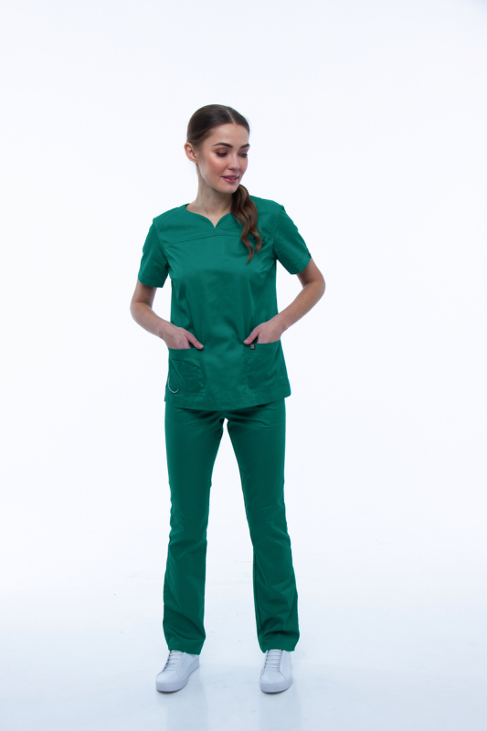 Медичний костюм 1381 Зелений - фото 3