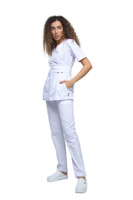 Медичний костюм 3387 Білий - фото 5