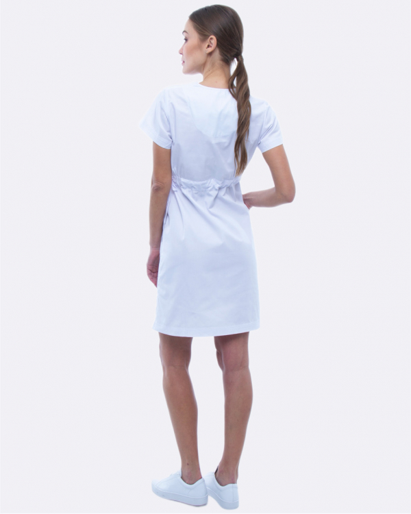 Медична сукня 133 Білий - фото 2