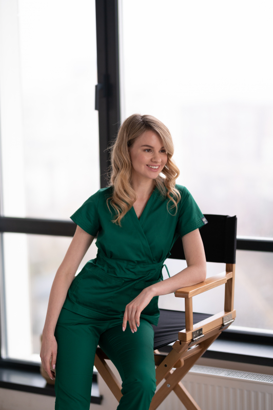 Медичний топ 19 Зелений - фото 5