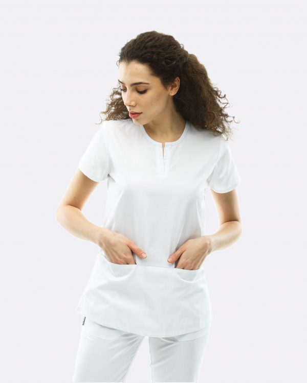 Медичний костюм 1889 Білий Медичний костюм 1889 Білий - фото 4