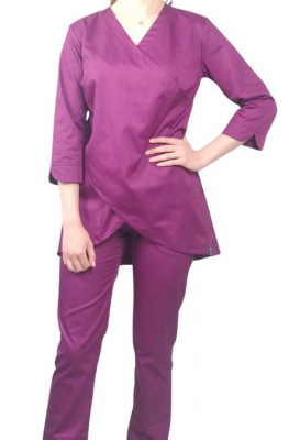 Медицинский топ 401 Баклажан - фото