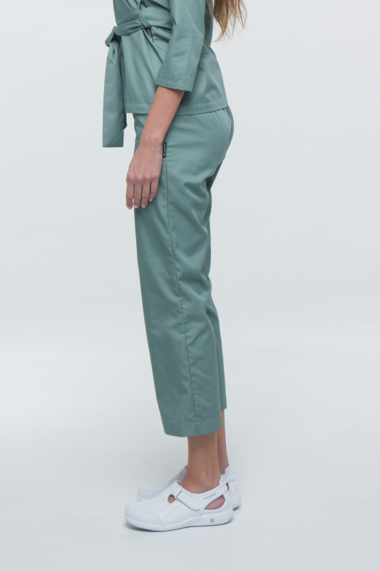 Медичні брюки 91 Оливковий - фото 2