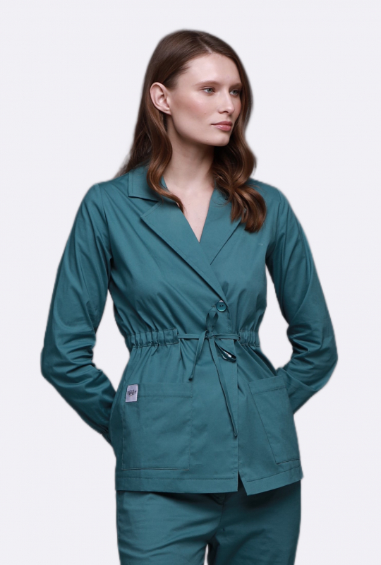 Медичний топ 410 Зелений - фото 3