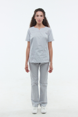 Медичний костюм 1381 Сірий - фото