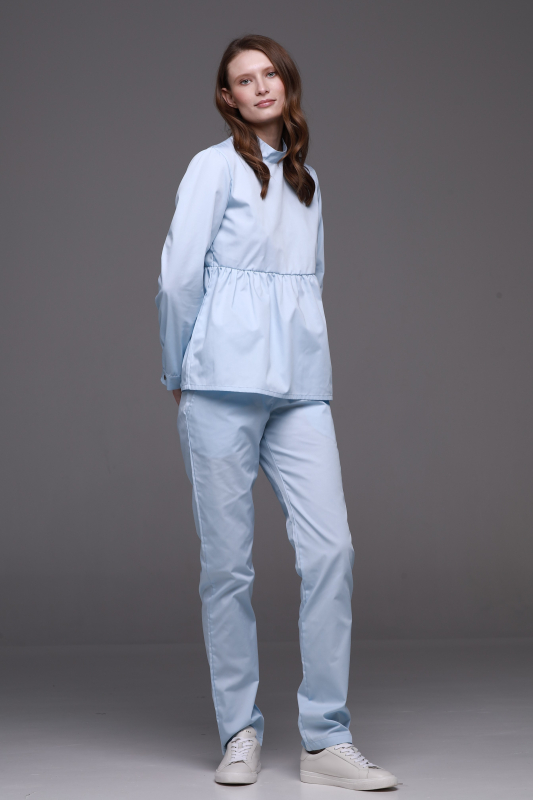 Медичний костюм 3987 Лазурний - фото