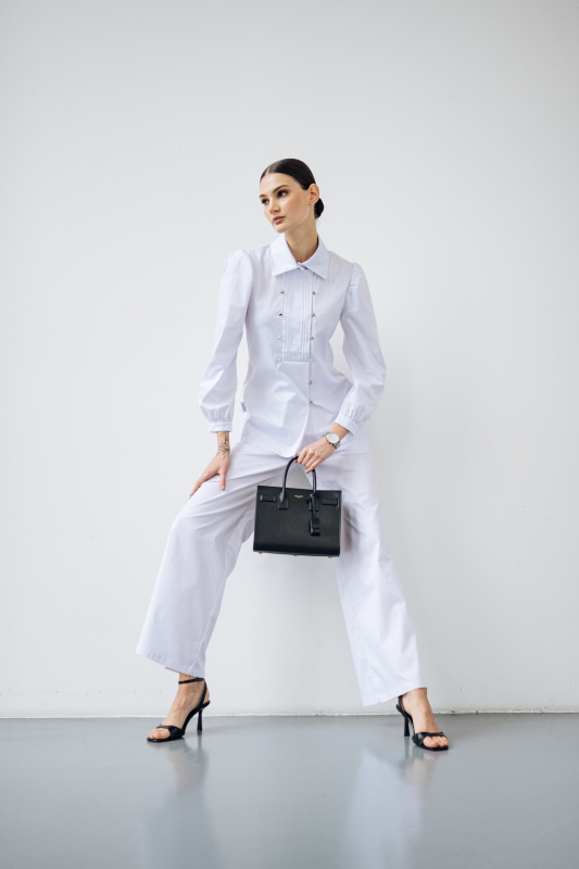 Медичні брюки 97  Білий - фото 2