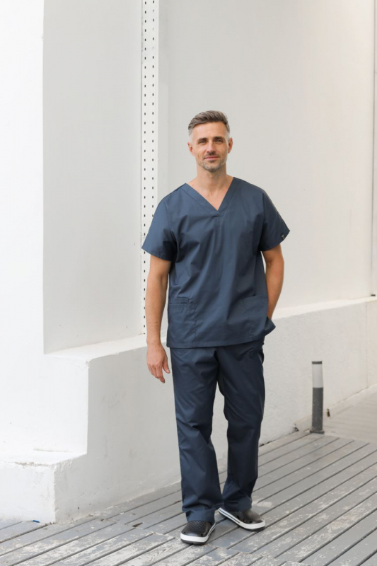 Медичний топ 01 Мокрий асфальт свiтлий - фото 2