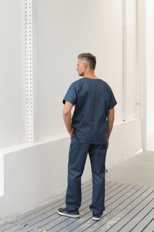 Медичний топ 01 Мокрий асфальт свiтлий - фото 3